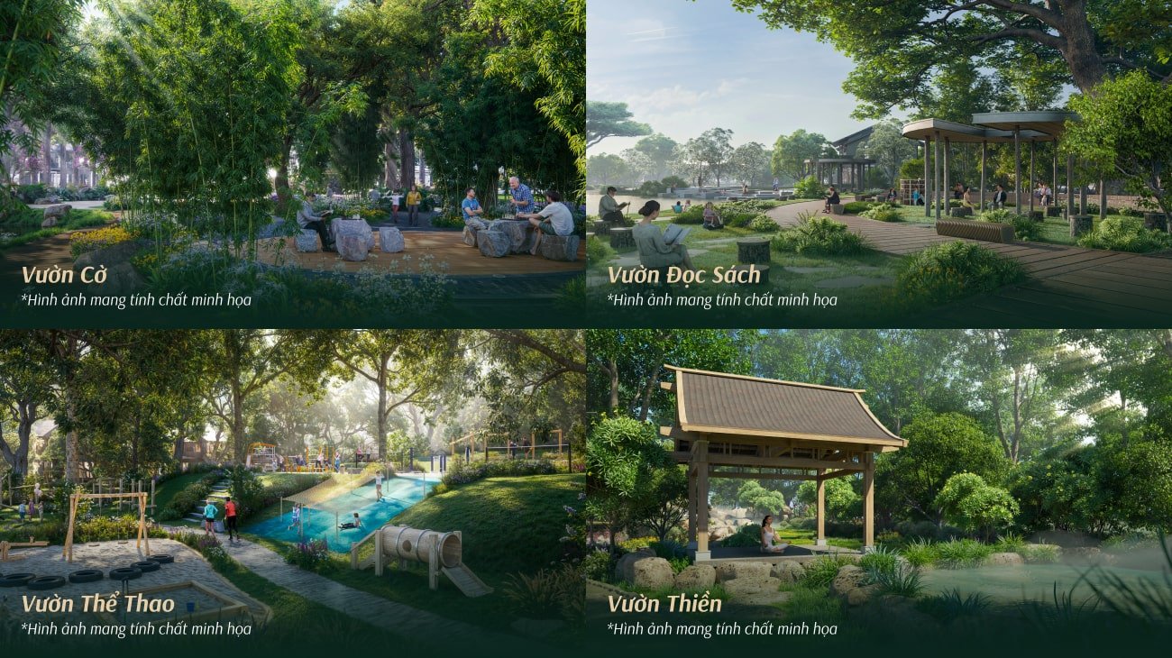 20 khu vườn tiện ích tại Khu đô thị xanh Eco Retreat