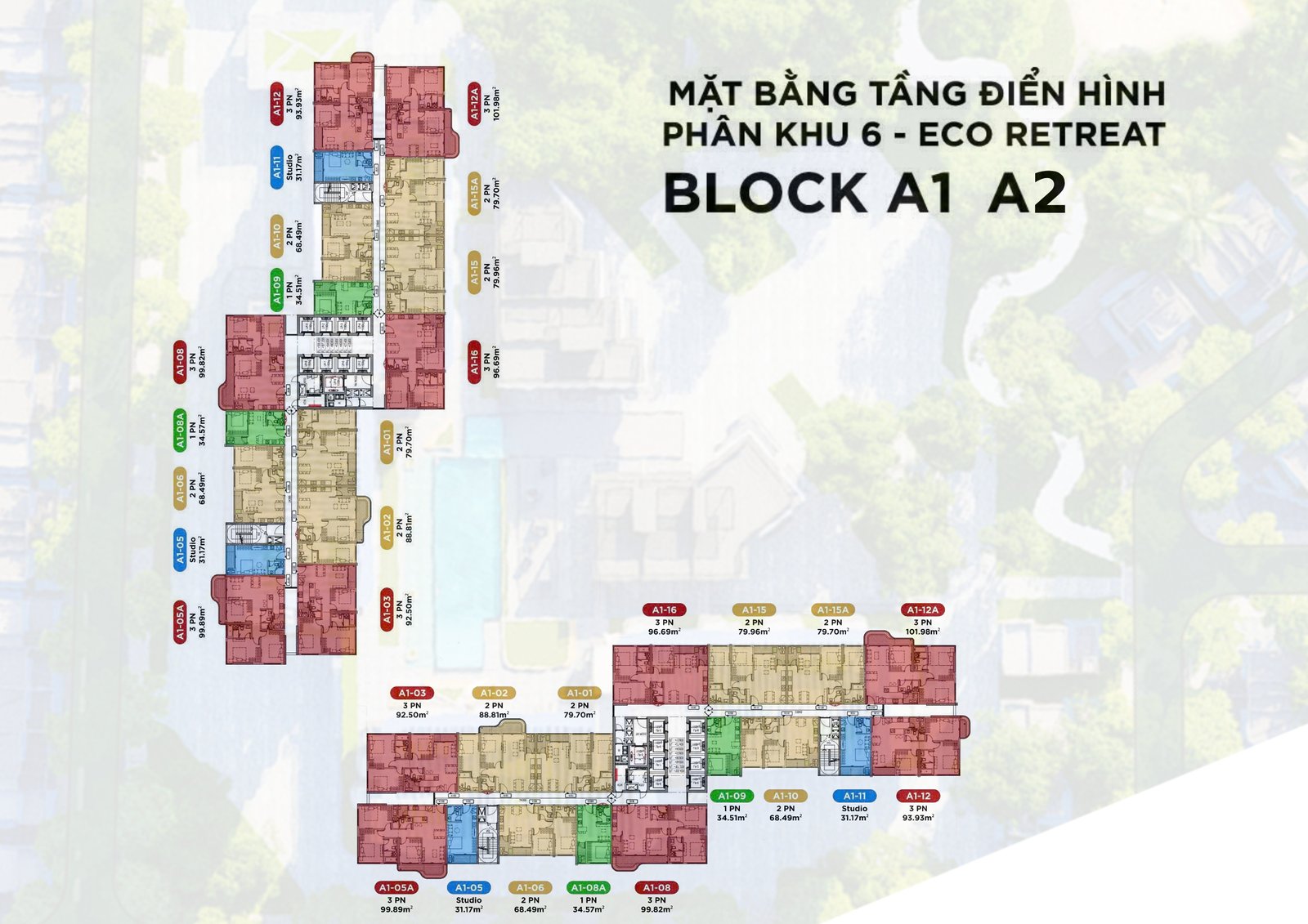 mat bang can ho eco retreat Block A1 A2