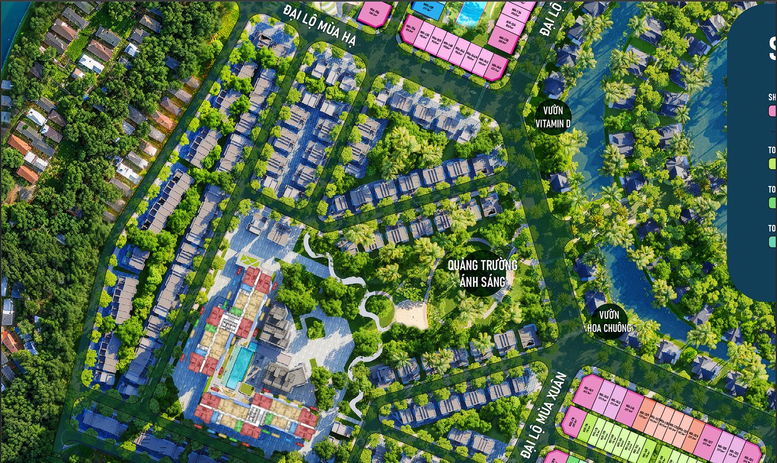 mặt bằng phân khu số 6 - khu căn hộ Eco Retreat
