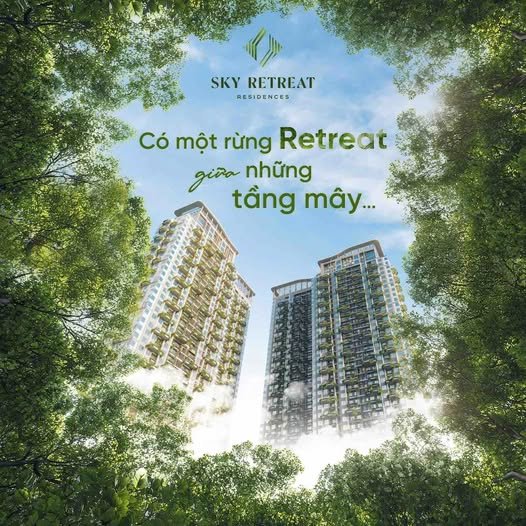 có một khu rừng sky retreat giữa những tầng mây