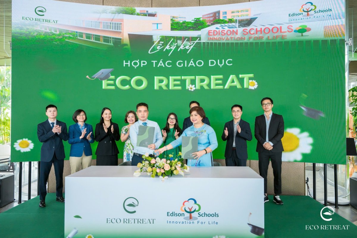 truong Edison Schools hop tac cung Ecopark tai Eco Retreat 1