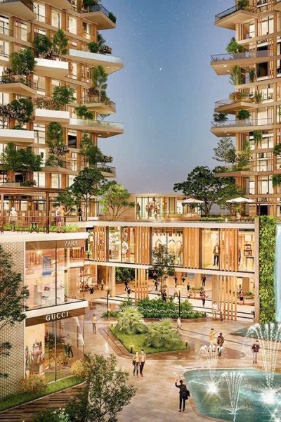 phối cảnh nội khu căn hộ Eco-Retreat